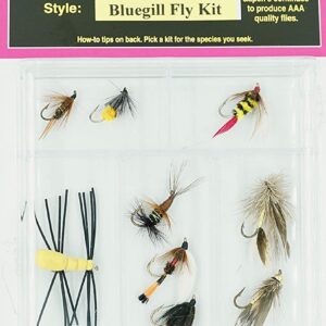 Bluegill Fly 12 Piece Kit Dry Flies Nymphs Fly Fishing Flies Kit