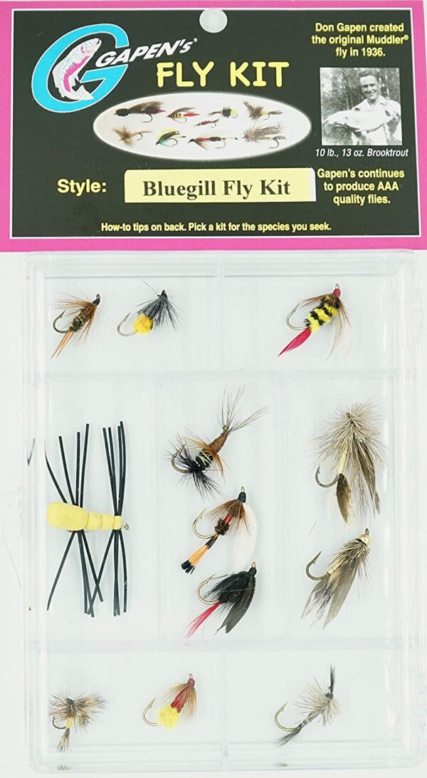 Bluegill Fly 12 Piece Kit Dry Flies Nymphs Fly Fishing Flies Kit