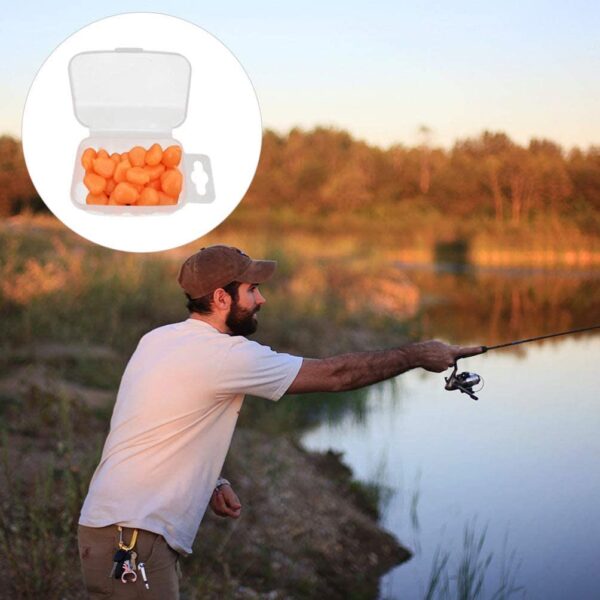 100pcs Corn Fishing Bait Fake Soft Baits Lure Fishing Artificial Bait Soft Plastic Lures - Image 7