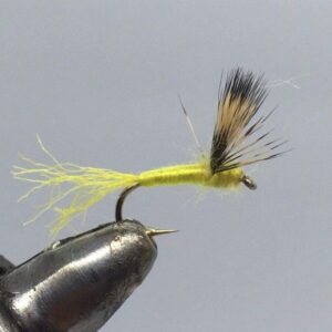 1 Dozen Sulphur Sparkle Dun (14) Dry Flies Nymphs Fly Fishing Flies Kit