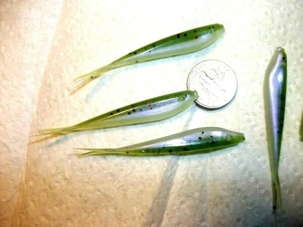 60-2 1/4 Crappie-BASS-Walleye-SHAD Minnow-JI Fishing Artificial Bait Soft Plastic Lures"
