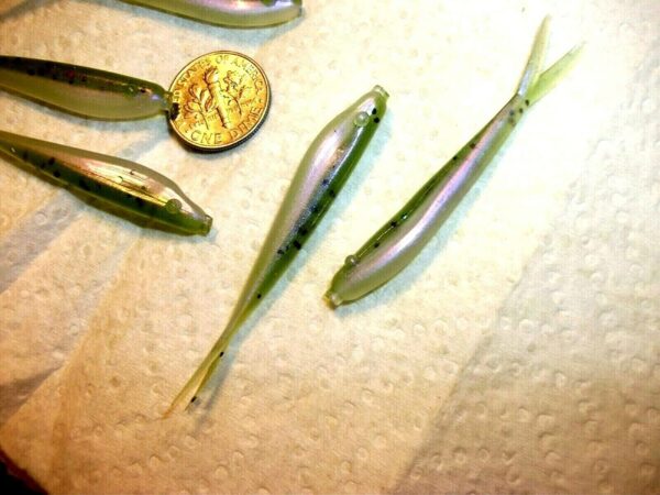 60-2 1/4 Crappie-BASS-Walleye-SHAD Minnow-JI Fishing Artificial Bait Soft Plastic Lures" - Image 3