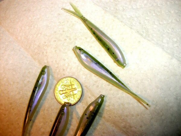 60-2 1/4 Crappie-BASS-Walleye-SHAD Minnow-JI Fishing Artificial Bait Soft Plastic Lures" - Image 6