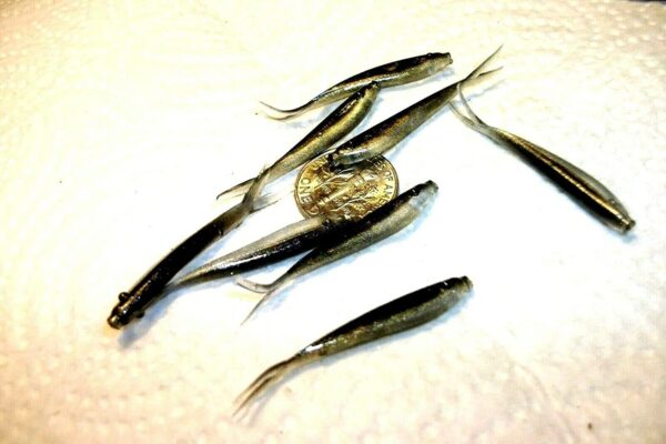 100-1 1/2 Crappie-PANFISH-SHAD Minnow-GRUBS- Fishing Artificial Bait Soft Plastic Lures" - Image 3