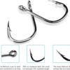 500PCS Premium Fishhooks  10 Sizes Carbon Ste Fishing Artificial Bait Soft Plastic Lures - Image 5