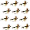 Chartreuse Humpy Classic Trout Dry Fly Fishi Dry Flies Nymphs Fly Fishing Flies Kit