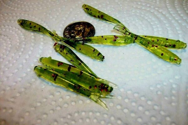 70-1 1/2 Crappie-PANFISH-SHAD Minnow-GRUBS-J Fishing Artificial Bait Soft Plastic Lures" - Image 2