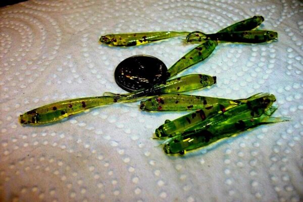 70-1 1/2 Crappie-PANFISH-SHAD Minnow-GRUBS-J Fishing Artificial Bait Soft Plastic Lures" - Image 5
