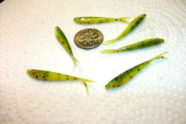 200-1 1/2 Micro Crappie panfish-shad Minnow- Fishing Artificial Bait Soft Plastic Lures"