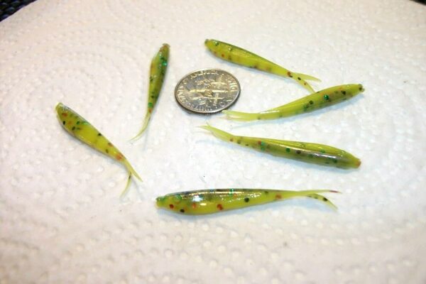 200-1 1/2 Micro Crappie panfish-shad Minnow- Fishing Artificial Bait Soft Plastic Lures" - Image 4