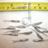 100-1 1/4 FLUKE-Crappie-panfish-Perch-shad M Fishing Artificial Bait Soft Plastic Lures"