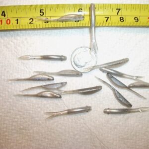 100-1 1/4 FLUKE-Crappie-panfish-Perch-shad M Fishing Artificial Bait Soft Plastic Lures”