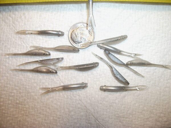 100-1 1/4 FLUKE-Crappie-panfish-Perch-shad M Fishing Artificial Bait Soft Plastic Lures" - Image 7