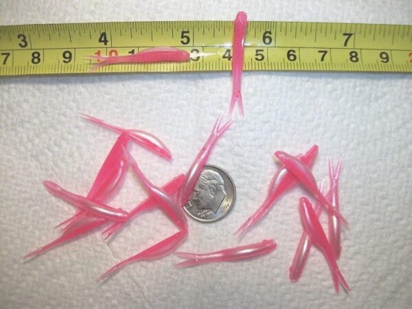 100-1 1/4 FLUKE-Crappie-panfish-shad Minnow  Fishing Artificial Bait Soft Plastic Lures" - Image 3
