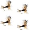 Black Humpy Classic Trout Dry Fly Fishing Fl Dry Flies Nymphs Fly Fishing Flies Kit