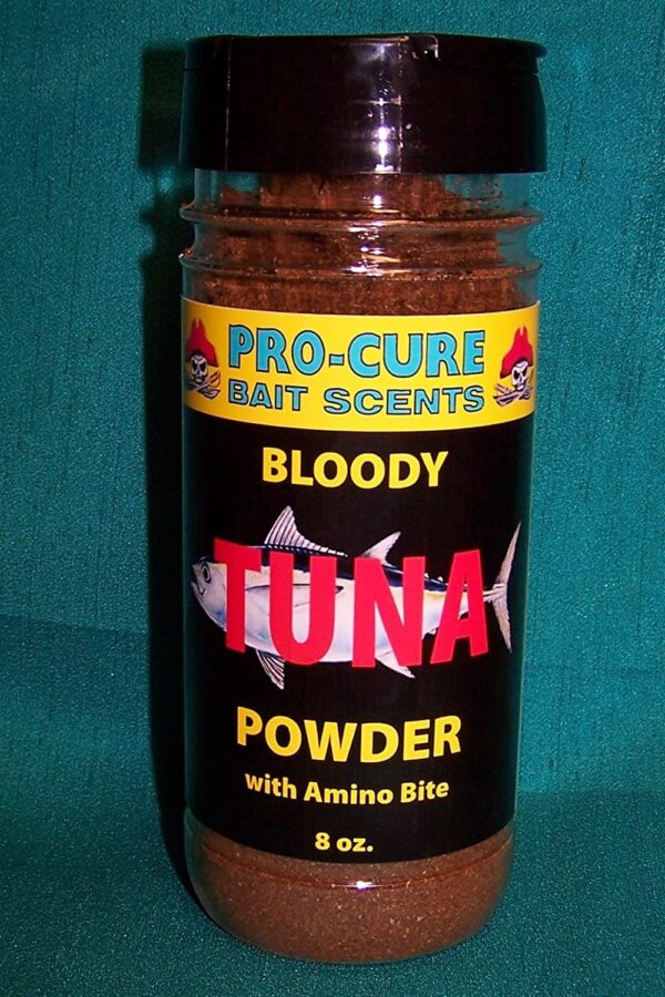 Bloody Tuna Powder  8 Ounce  Brown Fishing Artificial Bait Soft Plastic Lures - Image 2