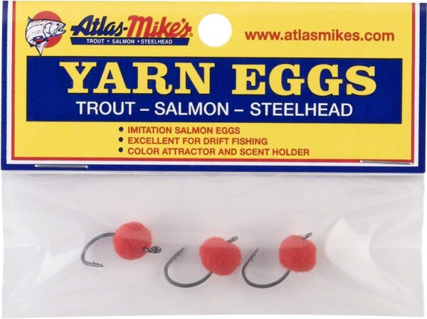 Yarn Salmon Fishing Bait Holder Eggs (Pack of Fishing Artificial Bait Soft Plastic Lures