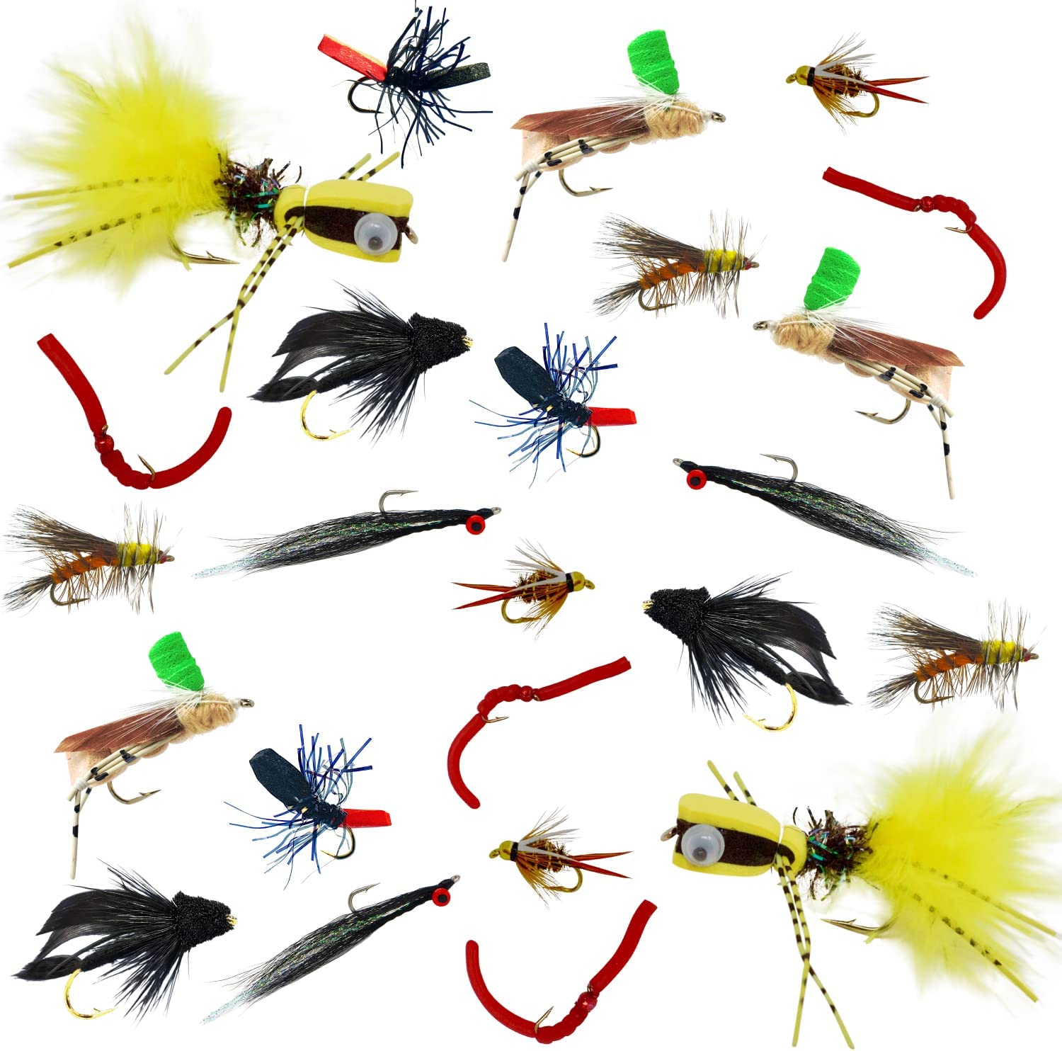 24 Mixed Styles Fly Fishing Lure Wet/Dry Nymph Artificial Flies Bait Pesca  Tackle Trout Carp Kit 211222 From 11,87 €