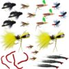 24 Pc Fly Fishing Set for Panfish  Trout  an Dry Flies Nymphs Fly Fishing Flies Kit - Image 2