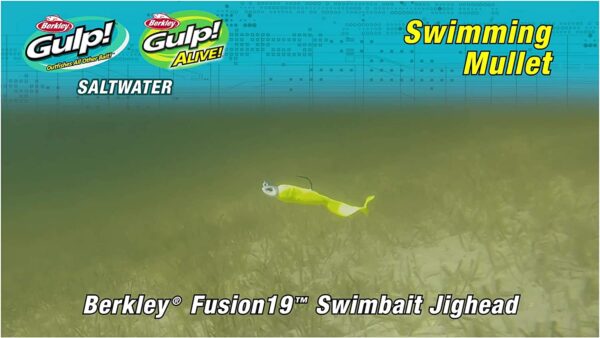 Gulp! Alive! Swimming Mullet Soft Fishing Bai Fishing Artificial Bait Soft Plastic Lures - Image 2
