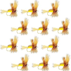 Yellow Humpy Classic Trout Dry Fly Fishing F Dry Flies Nymphs Fly Fishing Flies Kit