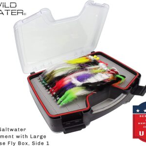 Fly Fishing Mega Freshwater/Saltwater Assort Dry Flies Nymphs Fly Fishing Flies Kit