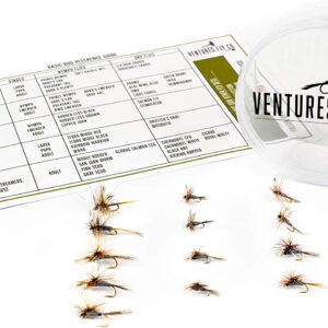 Baker??s Dozen Packs 13 Premium Hand-Tied Dry Flies Nymphs Fly Fishing Flies Kit