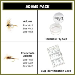 Baker??s Dozen Packs 13 Premium Hand-Tied Dry Flies Nymphs Fly Fishing Flies Kit