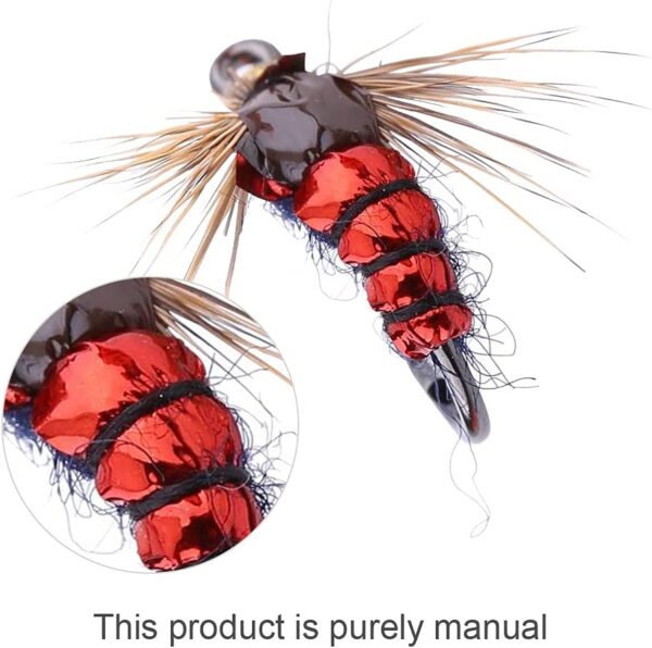 Fly Fishing Flies Kit  High Carbon Steel Fly Dry Flies Nymphs Fly Fishing Flies Kit - Image 2