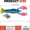 Crawfish Soft Plastic Lures Bass Fishing Bion Fishing Artificial Bait Soft Plastic Lures - Image 2