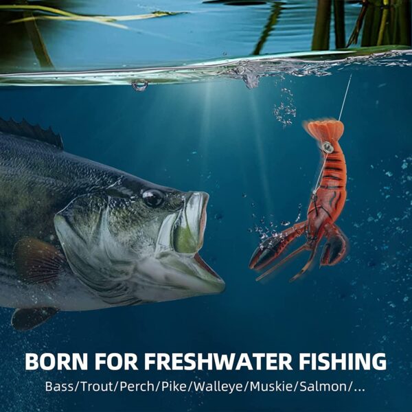 Crawfish Soft Plastic Lures Bass Fishing Bion Fishing Artificial Bait Soft Plastic Lures - Image 5