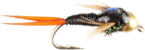 Bead Head Black Copper John Nymph Fly Fishin Dry Flies Nymphs Fly Fishing Flies Kit - Image 2
