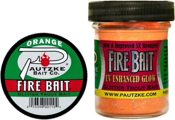 Glitter Trout Bait  1.5-Ounce  Orange Fishing Artificial Bait Soft Plastic Lures