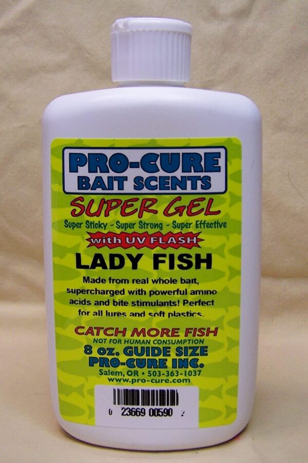 Ladyfish Super Gel  8 Ounce Fishing Artificial Bait Soft Plastic Lures - Image 2