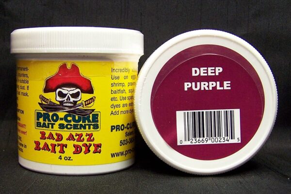 Bad Azz Powder Dye  4 Ounce  Deep Purple Fishing Artificial Bait Soft Plastic Lures - Image 2