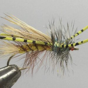 One Dozen (12) Rubber Leg Crystal Stimulat Dry Flies Nymphs Fly Fishing Flies Kit