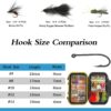 Fly Fishing Flies Kit  70 Packs Hand Tied Fl Dry Flies Nymphs Fly Fishing Flies Kit - Image 5