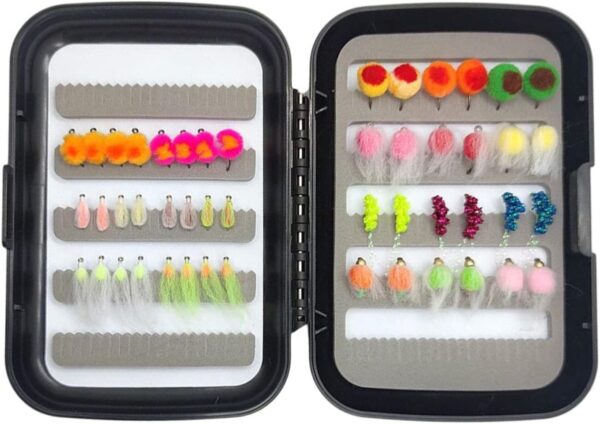 Fishing Assortment 48x Emulational Fishing T Dry Flies Nymphs Fly Fishing Flies Kit - Image 2