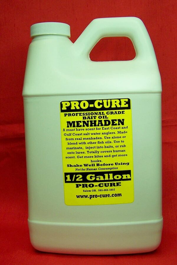 Menhaden Oil - Stabilized 1/2 Gallon Fishing Artificial Bait Soft Plastic Lures - Image 2