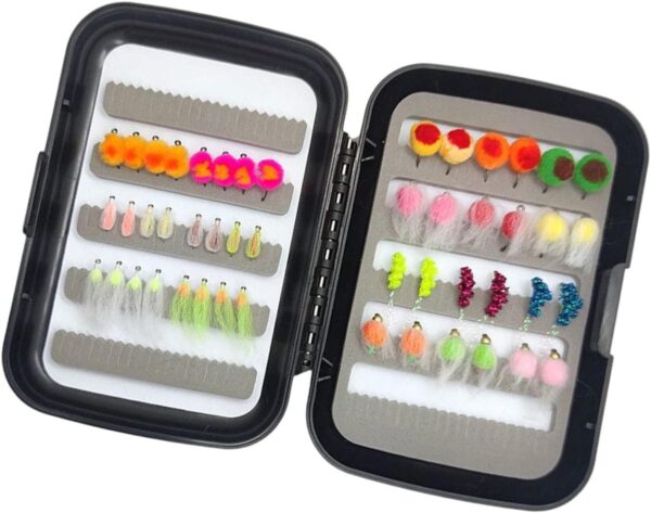 Fishing Assortment 48x Emulational Fishing T Dry Flies Nymphs Fly Fishing Flies Kit