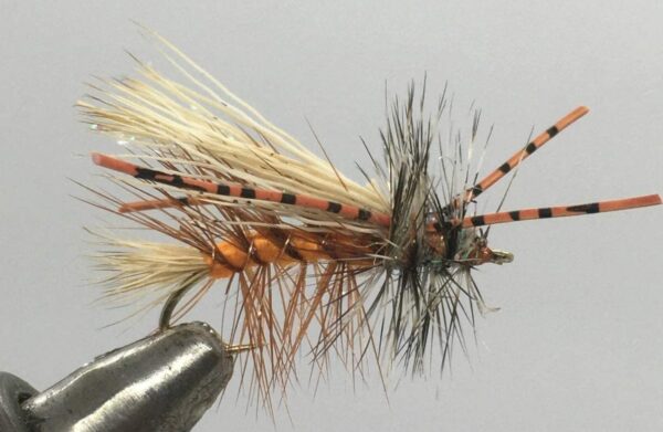One Dozen (12) Crystal Rubber Legged Stimu Dry Flies Nymphs Fly Fishing Flies Kit