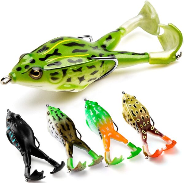 Topwater Frog Lure Bass Trout Fishing Lures  Dry Flies Nymphs Fly Fishing Flies Kit