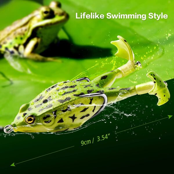 Topwater Frog Lure Bass Trout Fishing Lures  Dry Flies Nymphs Fly Fishing Flies Kit - Image 2