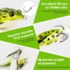 Topwater Frog Lure Bass Trout Fishing Lures  Dry Flies Nymphs Fly Fishing Flies Kit - Image 4