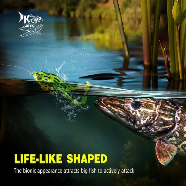 Topwater Frog Lure Bass Trout Fishing Lures  Dry Flies Nymphs Fly Fishing Flies Kit - Image 5
