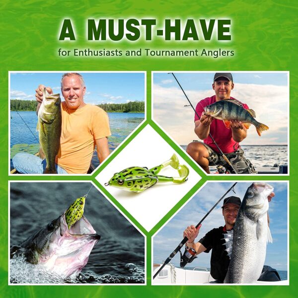 Topwater Frog Lure Bass Trout Fishing Lures  Dry Flies Nymphs Fly Fishing Flies Kit - Image 7