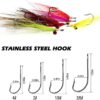 6pcs Clouser Deep Minnow Fishing Flies Strea Dry Flies Nymphs Fly Fishing Flies Kit - Image 3