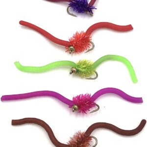 Fly Fishing Bead Head Squirmy Wormy Assortme Dry Flies Nymphs Fly Fishing Flies Kit
