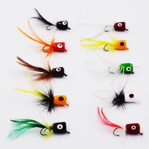 Flyafish Bass Popper Dry Fly Fishing Lure Ki Dry Flies Nymphs Fly Fishing Flies Kit