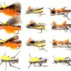 Trout Fly Assortment High Visibility Foam  Dry Flies Nymphs Fly Fishing Flies Kit